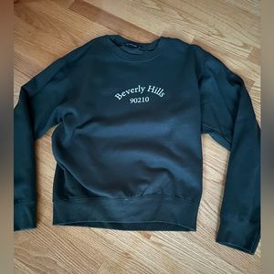 Dark green crew neck